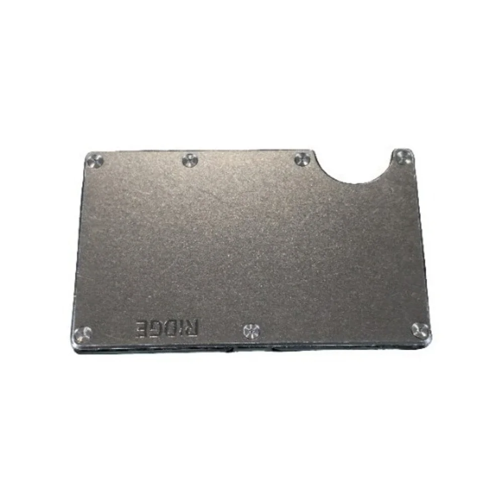 Pp3U The Ridge Wallet 2.0 - Aluminum With Cash Strap - Royal (Black) Model A0449